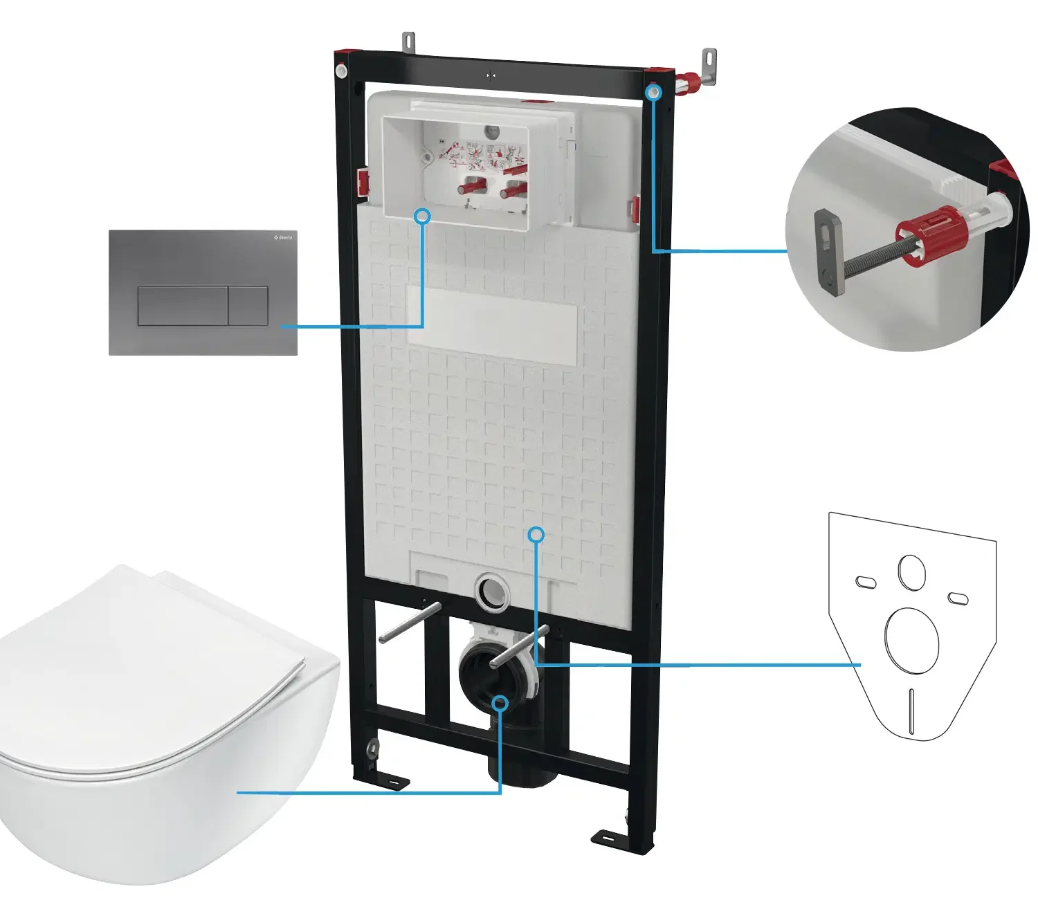 PEONIA CDET6ZPW Ensemble de toilette