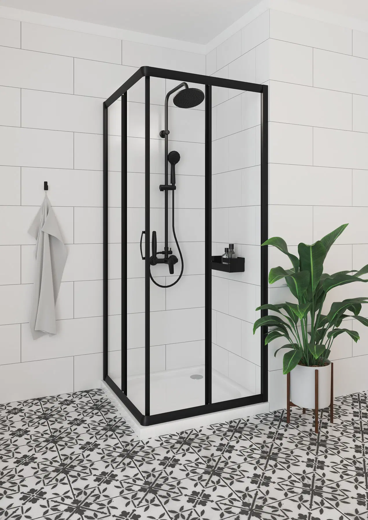 BORO NER_N1RK Colonne de douche, 3 fonctions - avec mitigeur – Image 3